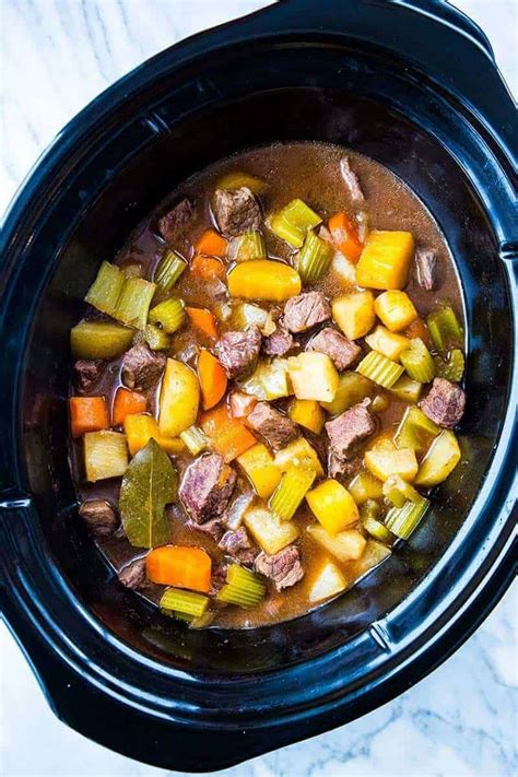 Simple And Delicious Crock Pot Beef Stew Recipe The Kitchen Magpie