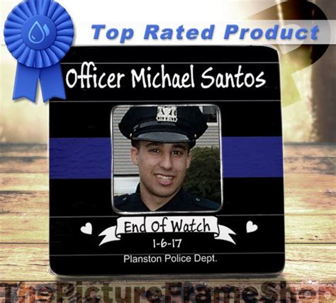 End Of Watch Fallen Officer Thin Blue Line Memorial Police
