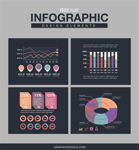 Free Flat Infographic Design Elements For Graphic And Web Designers