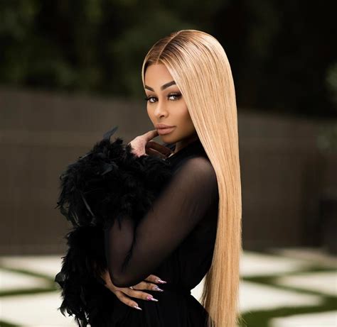 Blac Chyna Poses In See Through Gown Set Her Blonde Hair On Display
