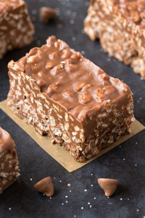 No Bake Chocolate Peanut Butter Cup Reese S Protein Bars Peanut My