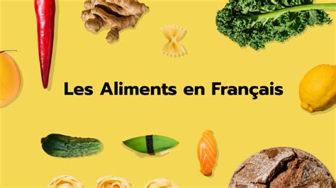 Les Aliments En Français By Stephanie Galeas