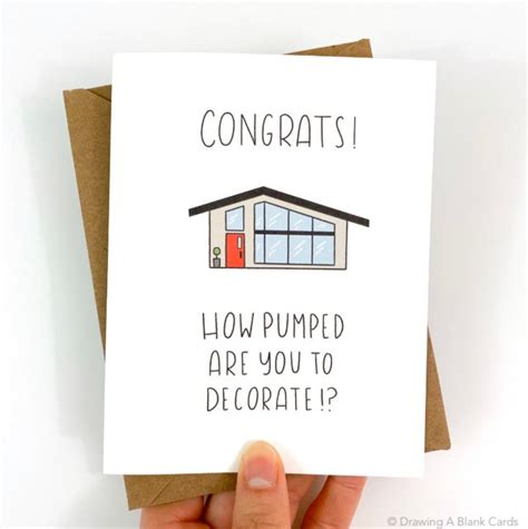 Funny Housewarming Card Unique Housewarming Card New Home Etsy