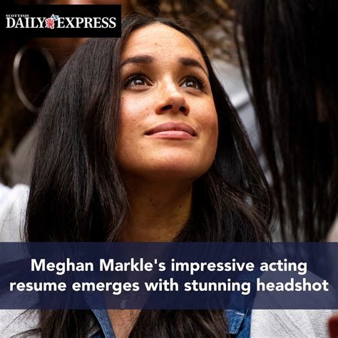 Meghan Markles Impressive Acting Resume Emerges With Stunning Headshot Meghan Markles