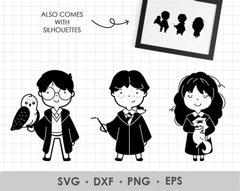 Harry Potter SVG Harry Potter Clipart Harry Potter Art PNG | Etsy