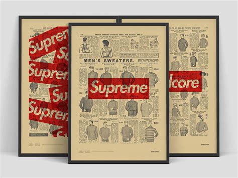 Set Of 3 Posters Supreme By Gost 2020 Popart Supreme Poster