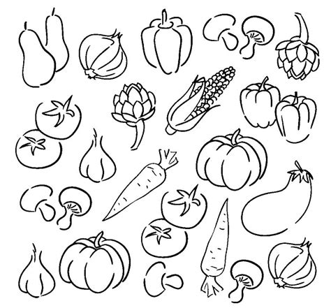 Картинки овощей для раскрашивания детям Раскраски Овощей распечатать