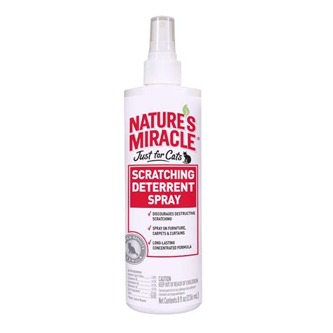 Choose from orange, lemon, grapefruit, lime or any combination that you find pleasing. Nature's Miracle No-Scratch Cat Deterrent Spray | Petco