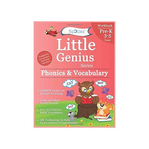 Buy Phonics And Vocabulary Pre Kindergarten Workbooks Little Genius