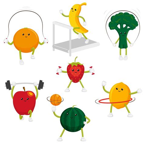 Cartoon Fruits And Vegetables With Faces, 75 best clipart images on ...