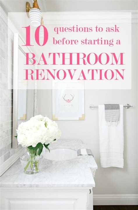 10 Questions to Ask Before Starting a Bathroom Renovation - A