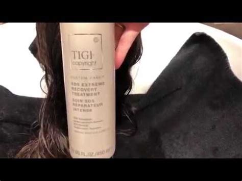 Revive Damaged Hair Using Tigi Copyright SOS Recovery Treatment YouTube