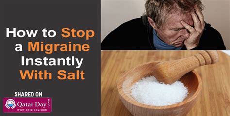How To Stop A Migraine Instantly With Salt Health Blog Qatar Day