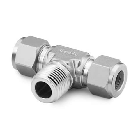 Stainless Steel Swagelok Tube Fitting Male Branch Tee 14 In Tube Od X 14 In Tube Od X 18