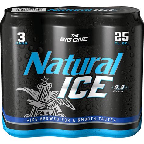 Natural Ice Beer 3 Pack 25 Fl Oz Cans 59 Abv Buehlers