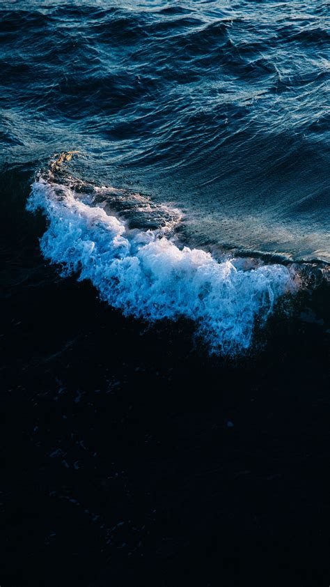 Download Wallpaper 2160x3840 Wave Water Ocean Storm Samsung Galaxy