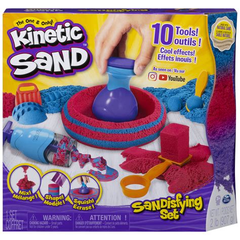 Kinetic Sand Sandisfying Set With 2lbs Of Sand And 10 Tools For Kids