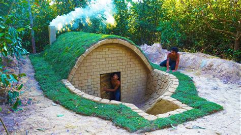 45Days Building Underground House with Decoration Underground Living