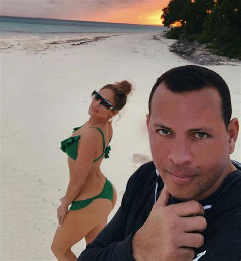 jennifer lopez alex rodriguez post sexy beach photo on vacation