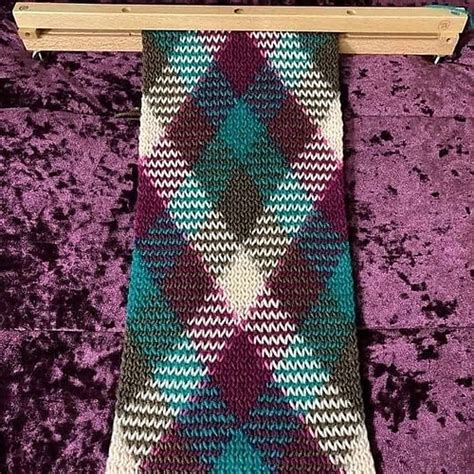 Ravelry Loom Knit Planned Poolingmagic Plaid Scarf Pattern By Mary Uriano
