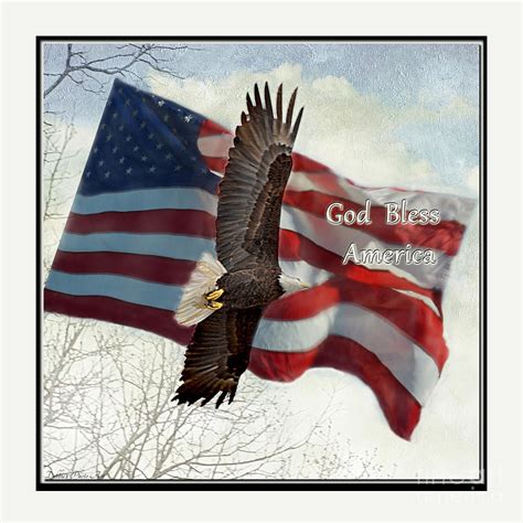 Bald Eagle God Bless America Photograph By Debbie Portwood