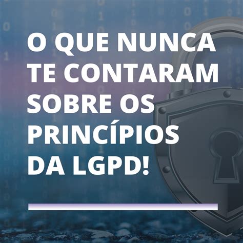 O que nunca te contaram sobre os princípios da LGPD Curso de LGPD Blog Implementando a LGPD