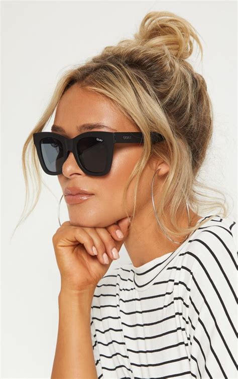 Quay Australia Black After Hours Oversized Sunglasses Sunglasses Women Fashion Face Shape