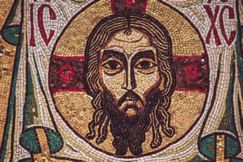 Gratis afbeelding Christus mozaïek portret hoofd Byzantijnse