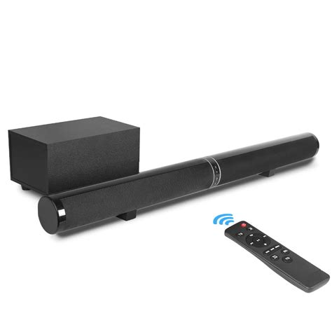 Remote Control Tv Sound Bar 31 5 Inch 45w Wireless Soundbar With Stereo Subwoofer Detachable