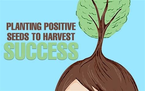 Planting Positive Seeds To Harvest Success