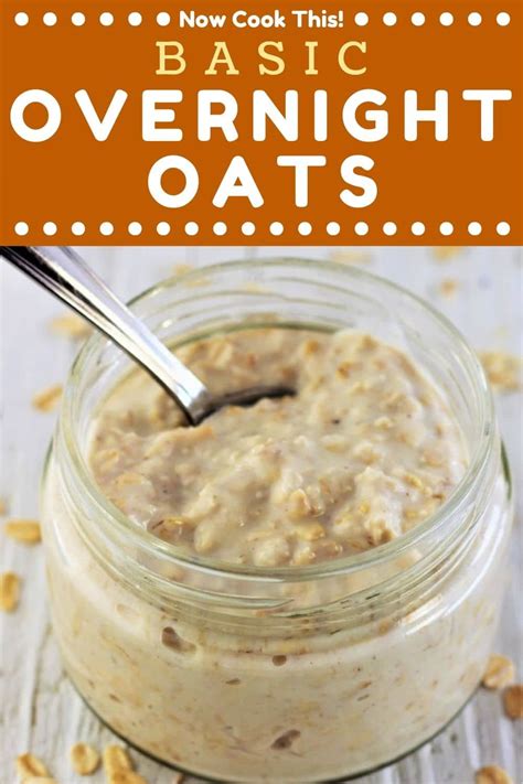 Basic Overnight Oats Recipe Overnight Oats Recipe Healthy Overnight Oats Recipe Easy Oat