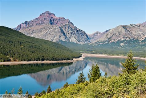 Lower Two Medicine Lake Glacier National Park Montana Usa