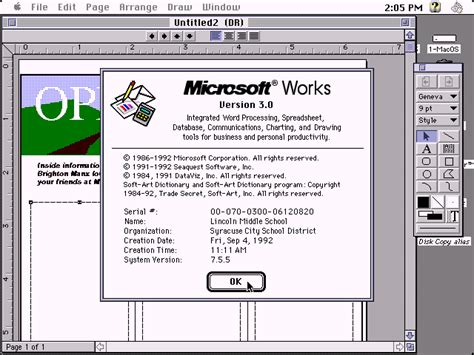Winworld Microsoft Works 3x Mac