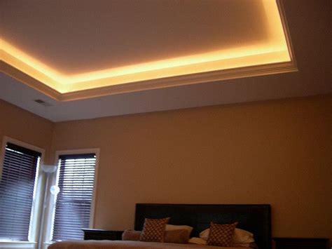 Lighted Tray Ceiling Tray Ceiling Bedroom Living Room Lighting