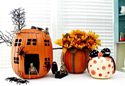 Pumpkin Decorating Ideas Using Foam Pumpkins Funkins Mom 4 Real