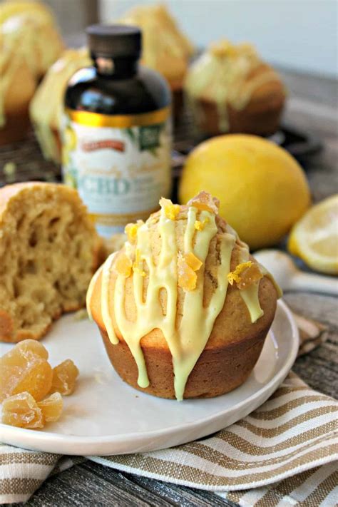 Glazed Lemon Ginger Muffins The Kitchen Prep Blog