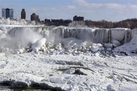 Frozen Niagara Falls Are Melting Melting Niagara Falls Niagara Falls Frozen Niagara