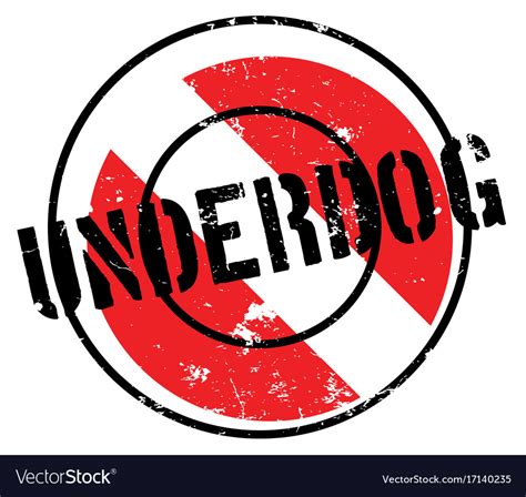 Underdog Rubber Stamp Royalty Free Vector Image