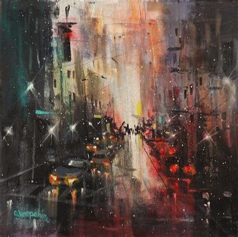 In The City Painting By Tom Shropshire Fine Art America