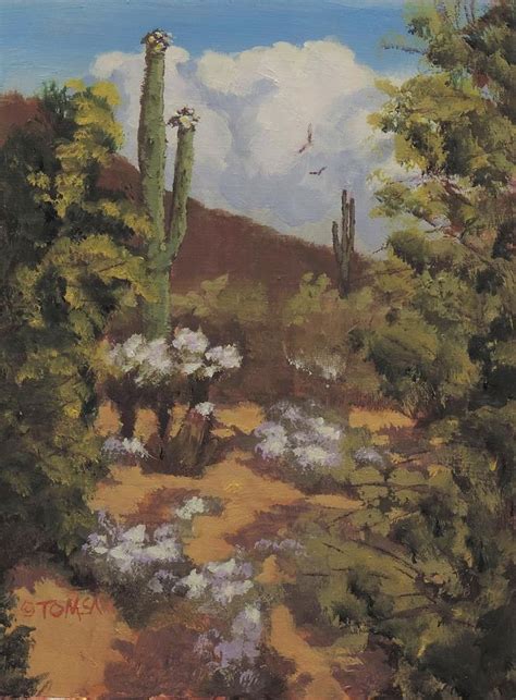 Sonoran Desert Landscape Painting By Bill Tomsa Fine Art America