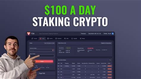 For staking your coins, you will compound your initial investment. How to Make $100 a Day Staking Crypto - YouTube