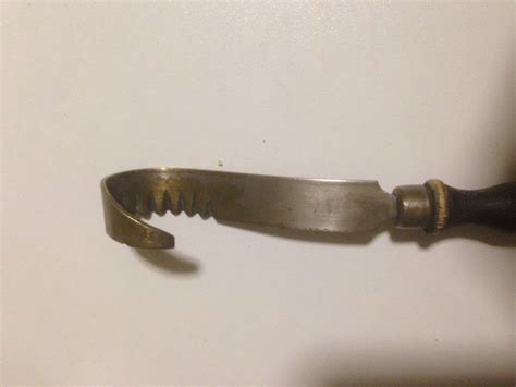 Knife Curved Serrated Brass Pastry Tool Collectors Weekly