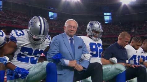 Kneeling For What Dallas Cowboys Owner Cowboys Players Taking A Knee