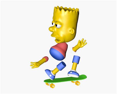 Dank Meme Emoji Png Photos Bart Simpson 3d  Transparent Png Kindpng