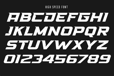 High Speed Font 177 Studio