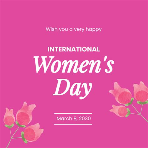 International Women S Day Instagram Post Template Edit Online And Download Example