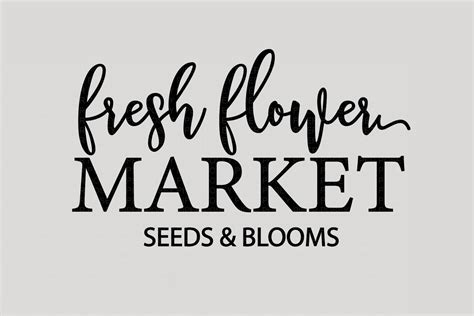 Fresh Flower Market Svg Farmhouse Svg Spring Svg Cricut 208877