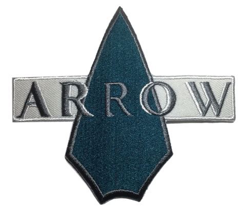 Dcs Green Arrow Logo Name 4 14 Wide Embroidered Iron On Patch