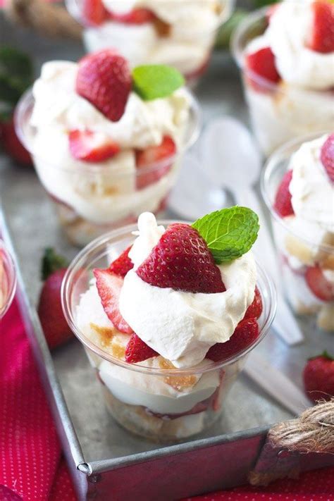 Strawberry Shortcake Trifle Cups A Quick And Easy Recipe For Individual Strawberry Shortcakes