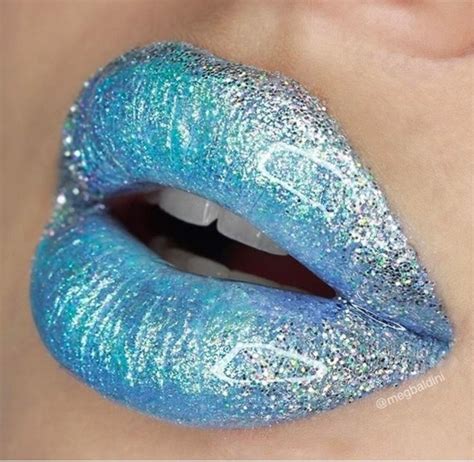 Lips Ombre Lips Blue Lips Lip Art